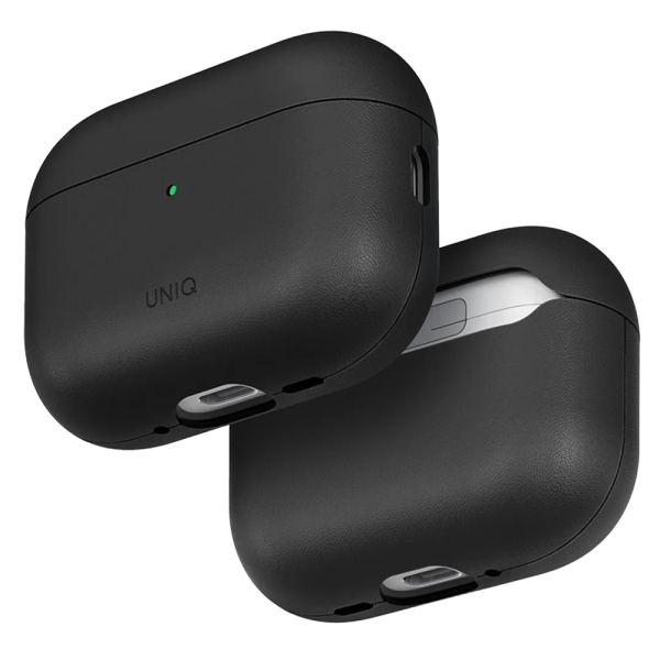 Чехол Uniq Lyden Vex Leatherette для Apple AirPods Pro 3 Black (Черный)