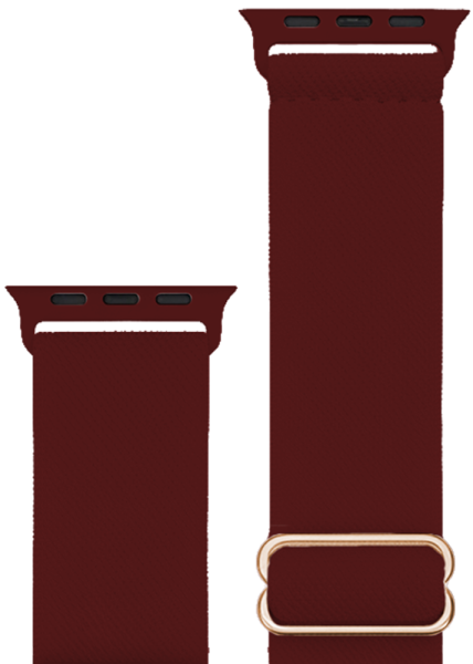 Ремешок Hoco для Apple Watch 42/44/45/49mm Fashion Series Elastic Nylon Dark Wine