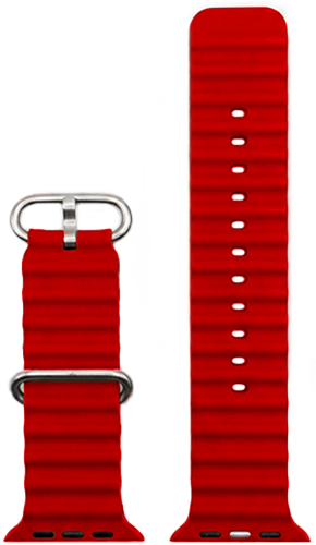 Ремешок для Apple Watch 42/44/45/49mm Ocean Band Red