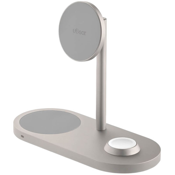 Беспроводная зарядная станция 3 в 1 uBear Stage Pro (WL07TN31-AD) Титан