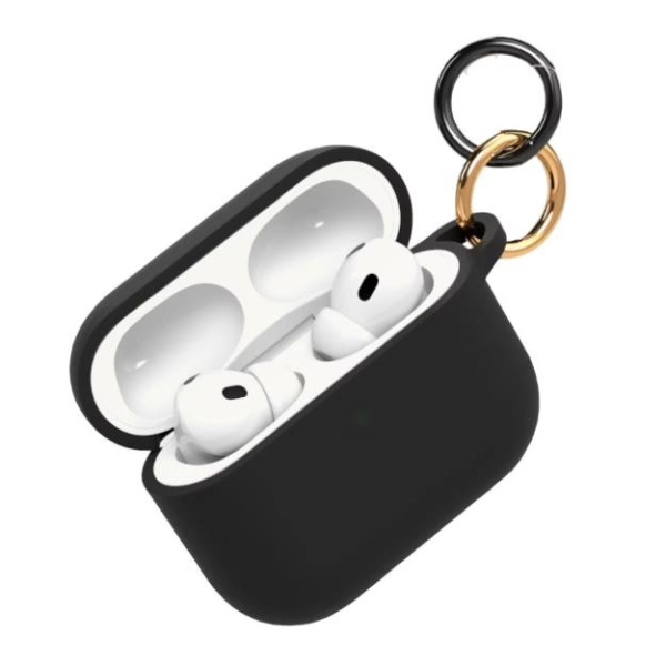 Силиконовый чехол VLP Charm Case для Apple AirPods Pro 3 Black (Черный)