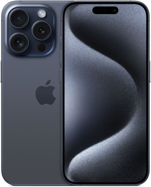 Смартфон Apple iPhone 15 Pro 128GB Titanium Blue (Титановый Синий) eSIM (CPO)