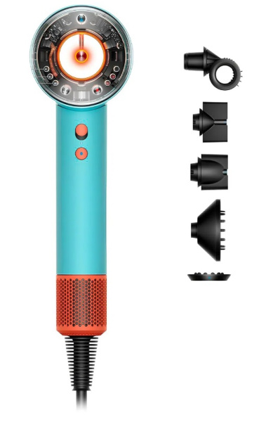 Фен Dyson Supersonic HD16 Ceramic Patina/Topaz (Бирюзовый/Оранжевый)