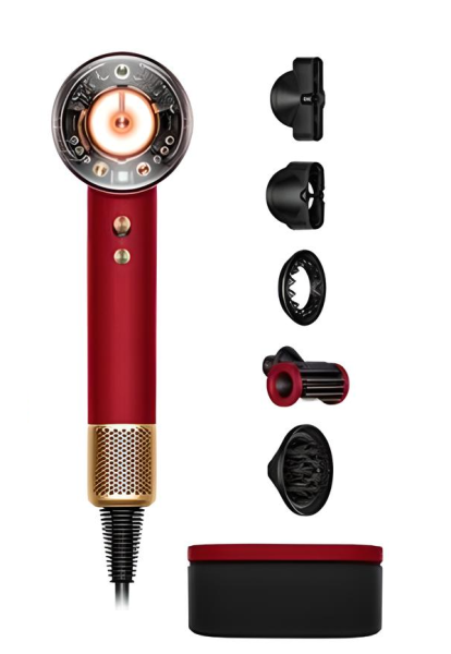 Фен Dyson Supersonic HD16 Nural Red Velvet/Gold (Красный/Золотой) (с кейсом) (EU)