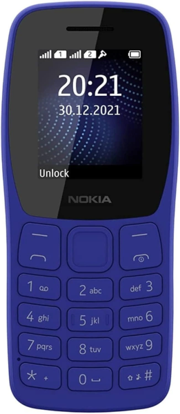 Телефон Nokia HMD 105 (2022) TA-1416DS Blue (Синий)