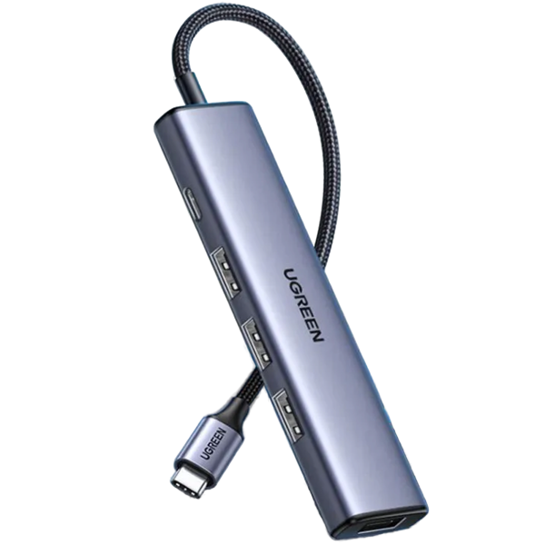USB-C Разветвитель UGREEN CM473 5в1 (20841) Серый