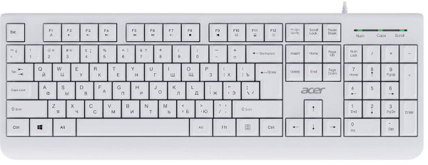 Проводная клавиатура Acer OKW400 Белый