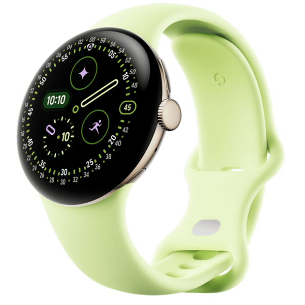 Умные часы Google Pixel Watch 4 41мм Wi-Fi Gold Case/Lemongrass Active Band