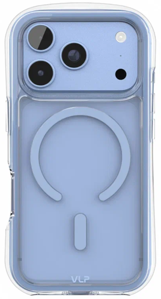 Накладка силикон VLP Bubble Case with MagSafe для Apple iPhone 18 Pro Голубой