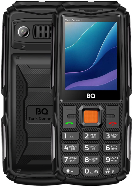 Телефон BQ 2430L Tank Connect Black+Gunmetal (Черный)
