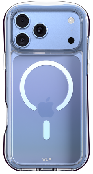 Накладка силикон VLP Bubble Case with MagSafe для Apple iPhone 18 Pro Max Голубой