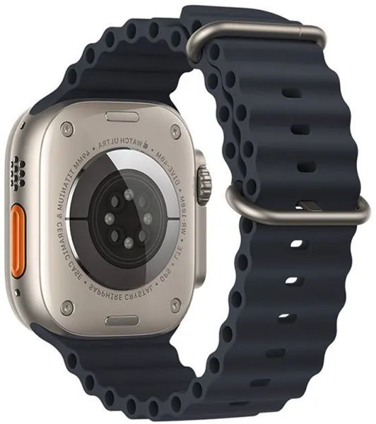 Ремешок Hoco для Apple Watch 38/40/41mm Marine Doble Buckle Silicone Strap Midnight Blue