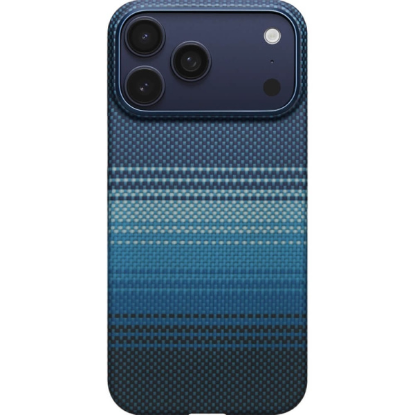 Накладка кевлар Pitaka Ultra-Slim Case для Apple iPhone 17 Pro Moonrise (Синий)