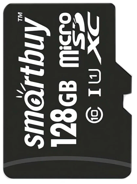 Карта памяти Micro SD Smartbuy 128GB Class10 90MB/s (SB128GBSDCL10-00)
