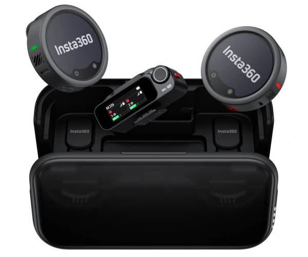 Беспроводной микрофон Insta360 Mic Pro (2 TX + 1 RX) Black (Черный)