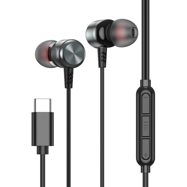 Наушники Deppa Stereo Alum Pro Type-C Графит (44211)