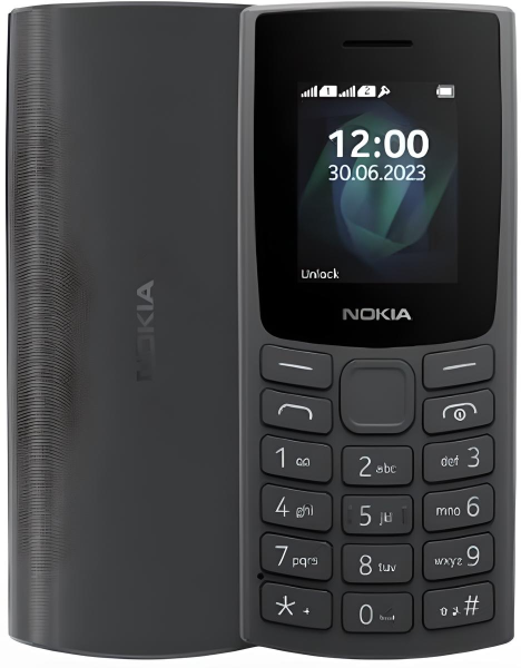 Телефон Nokia HMD 105 (2024) TA-1569 SS Charcoal (Черный)