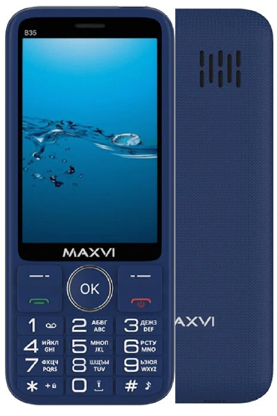 Телефон MAXVI B35 Blue (Синий)