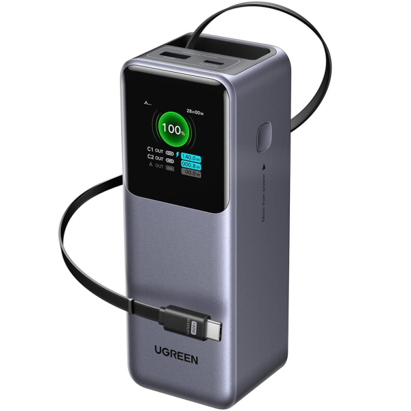 Внешний аккумулятор Ugreen PB726 (95670B) 20000mAh 165W Space Gray (Серый)