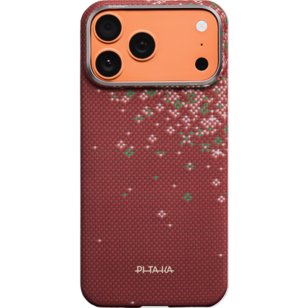 Накладка кевлар Pitaka Ultra-Slim Case для Apple iPhone 17 Pro Max Daybreak Red (Красный)