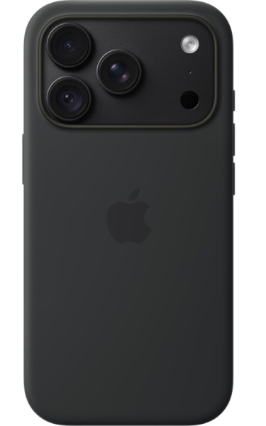 Накладка Apple Silicone Case для iPhone 18 Pro Black (MK8Y4)