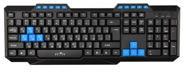 Проводная клавиатура клавиатура OKLICK 750G Frost War Черная