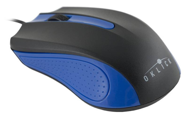 Проводная мышь Oklick 225M Black/Blue