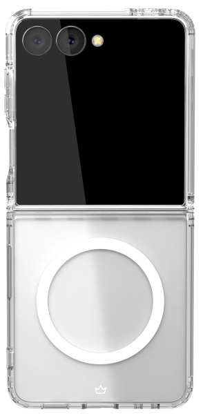 Накладка пластик VLP Crystal Case with Magsafe для Samsung Galaxy Flip7 Прозрачный