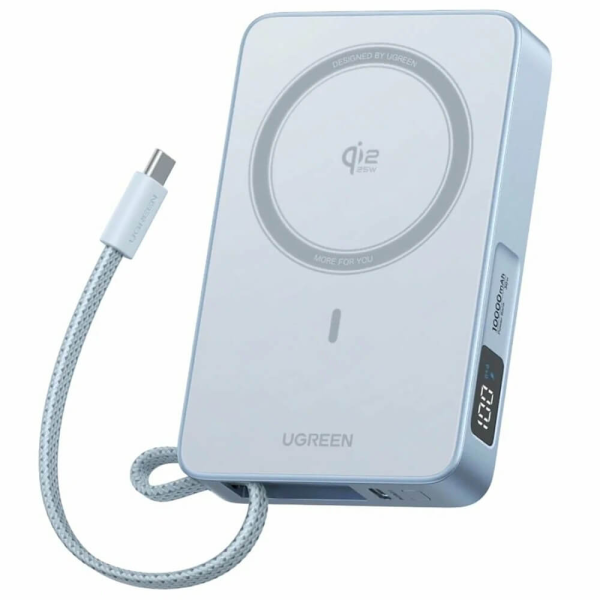 Внешний аккумулятор Ugreen PB773 (65958B) MagSafe 10000mAh 30W Blue (Голубой)