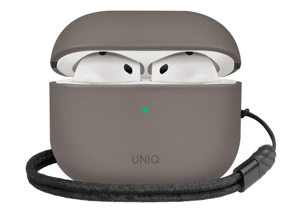 Чехол Uniq Lyden Leatherette для Apple AirPods 4 Grey