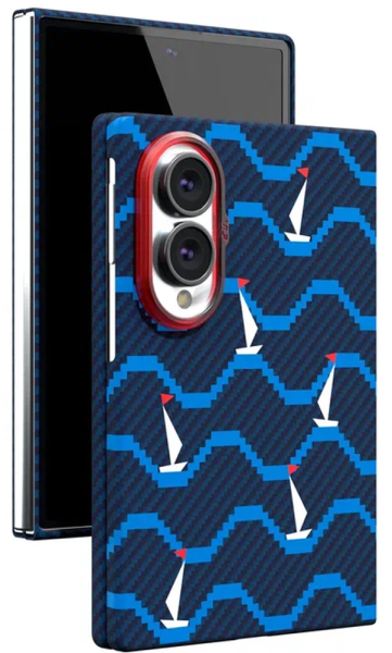 Накладка VLP Kevlar Case with MagSafe для Samsung Galaxy Z Fold8 (Корабли)