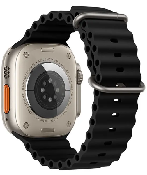 Ремешок Hoco для Apple Watch 38/40/41mm Marine Doble Buckle Silicone Strap Black