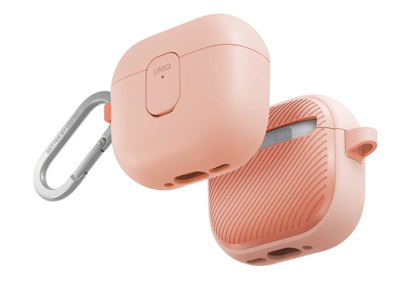 Силиконовый чехол Uniq CLYDE Lock для Apple AirPods 4 Pink