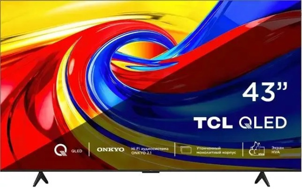 Телевизор TCL QLED 43P7L 43" (2026) Black (Черный)