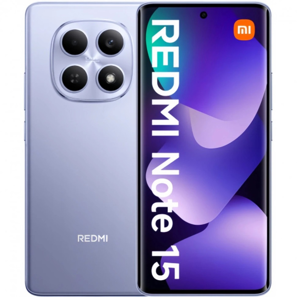 Смартфон REDMI Note 15 4G 8/256GB Mist Purple (Фиолетовый)