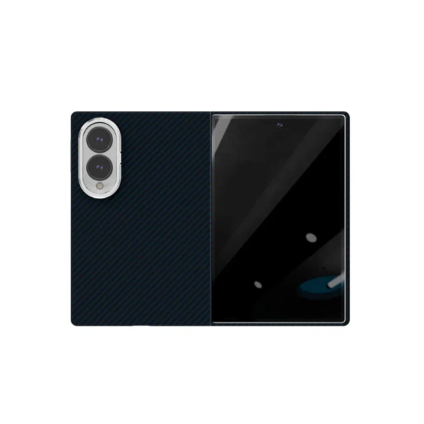 Накладка пластик VLP Kevlar Case with MagSafe для Samsung Galaxy Z Fold8 Dark Blue (Синий)