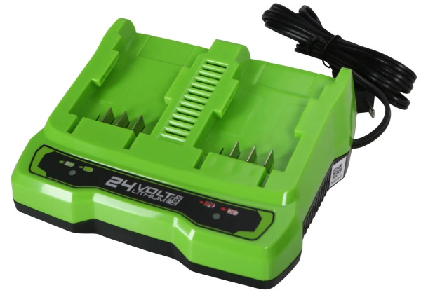 Зарядное устройство на два слота Greenworks G24X2UC2 24В 2Ач (2931907)