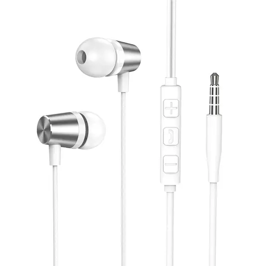 Наушники Deppa Stereo Alum Mini Серебряный арт. 44184