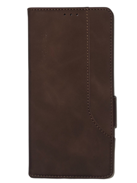 Чехол-книжка Premium для Samsung Galaxy S26 Ultra Коричневый (боковая)
