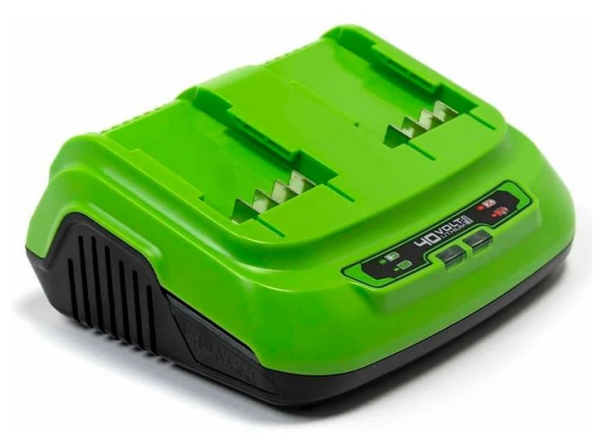 Зарядное устройство на два слота Greenworks G40UC8 40В 5Ач (2938807)