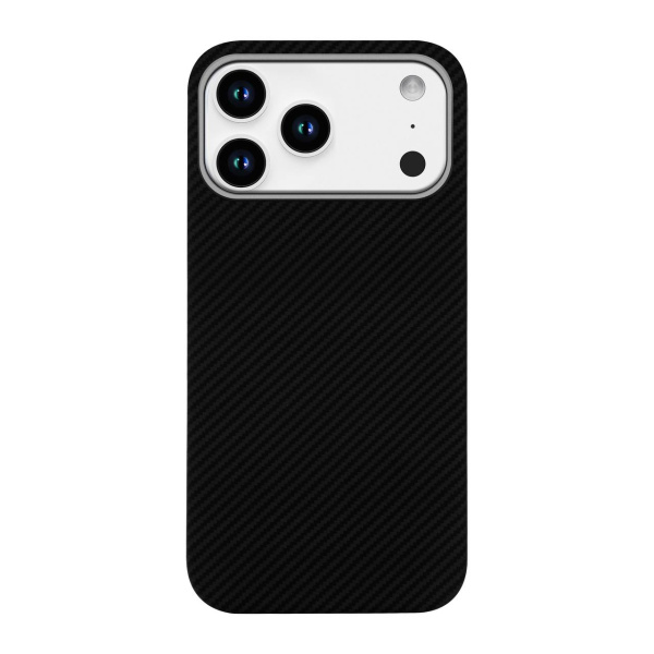 Накладка кевлар PTM-KA Aramid Fiber MagSafe для Apple iPhone 17 Pro Max Black (Черный)