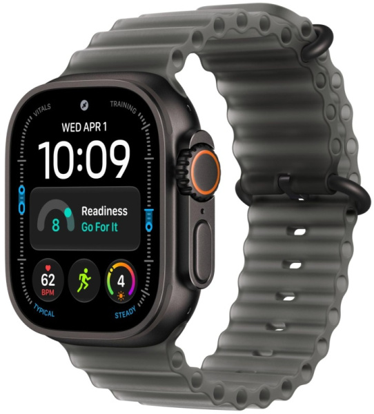 Часы Apple Watch Ultra 4 49mm Black Titanium Case TransluBlack Ocean Band