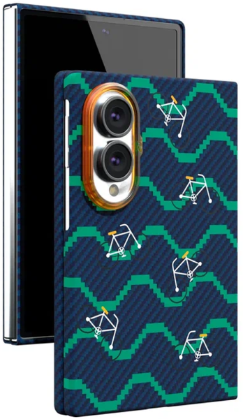 Накладка VLP Kevlar Case with MagSafe для Samsung Galaxy Z Fold8 (Велосипед)