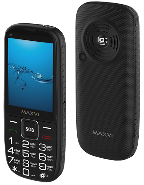 Телефон MAXVI B9 Black (Черный)