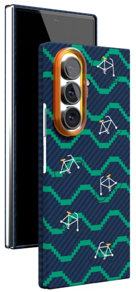 Накладка VLP Kevlar Case with MagSafe для Samsung Galaxy Z Fold8 Ultra (Велосипед)