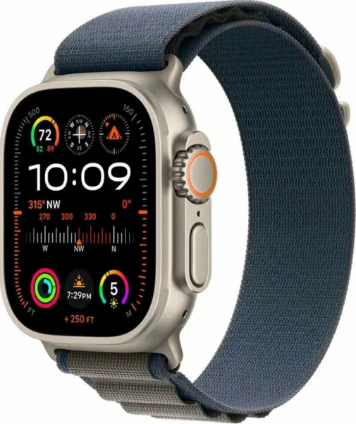 Часы Apple Watch Ultra 2 49mm Natural Titanium Case Blue Alpine Loop (CPO)