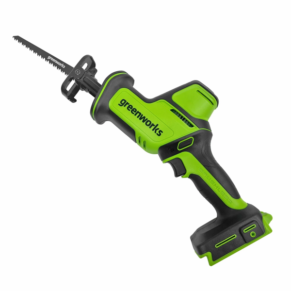Пила сабельная аккумуляторная Greenworks GPT-CRS-25 24В (1200507CUA) (С акб 2Ач и зу)