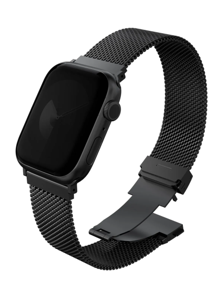 Ремешок Uniq Dante Pro для Apple Watch 40/41/42mm Graphite Black (Черный)