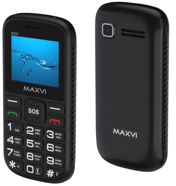 Телефон MAXVI B201 Black (Черный)
