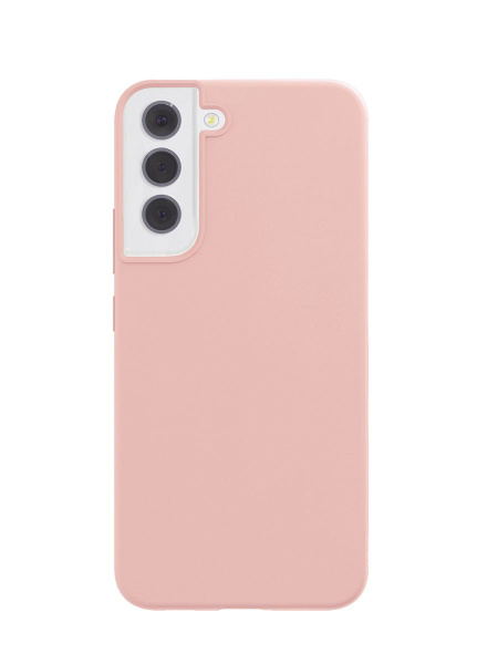 Накладка силикон VLP Liquid Silicone Case Antistatic Soft Touch для Samsung Galaxy S22+ Light Pink